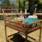 Rattan Bar Cart Sloane