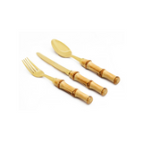 Bamboo Cutlery Set Gold