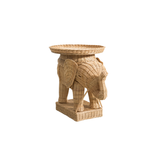 Elephant Rattan Side Table
