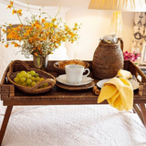 Rattan Breakfast Tray