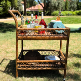 Rattan Bar Cart Sloane