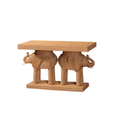 Rattan Elephant Console