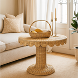 Scalloped Rattan Table Belgravia