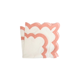 Scalloped Napkin Pink