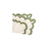 Scalloped Napkin green