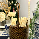 Rattan Cutlery holder
