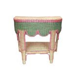 Scalloped Rattan Console Ealing